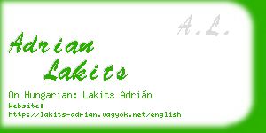 adrian lakits business card