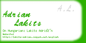 adrian lakits business card